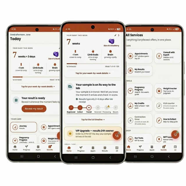 EarlyReveal Tap DNA Gender Test Over 99% Accurate | Painless & Needle Free